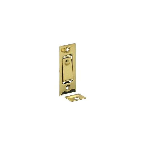 PDB42U3 Pocket Door Jamb Bolt Polished Brass, 10PK